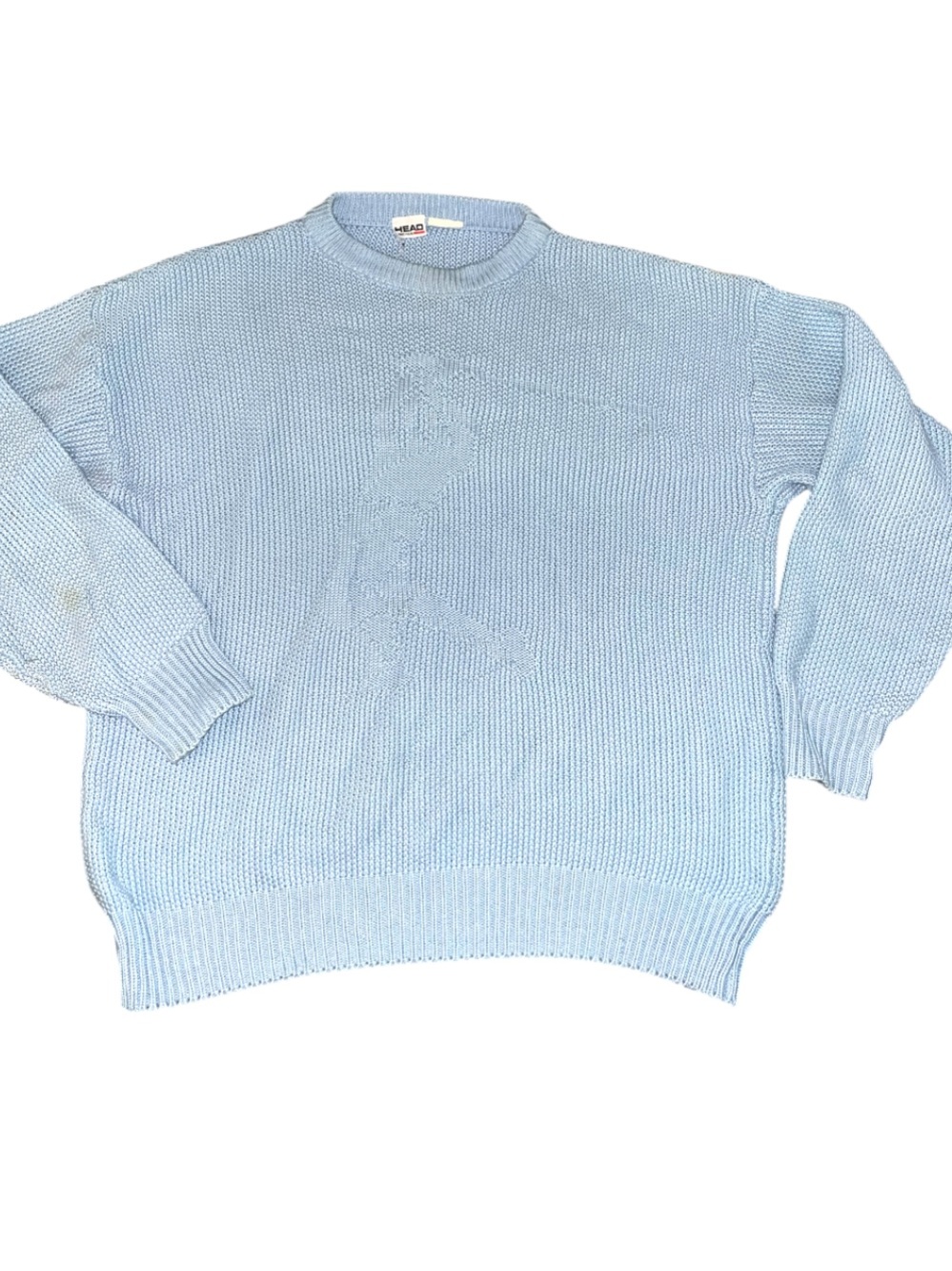 Head Light Blue GOLFER Crewneck Knit Sweater - Men's